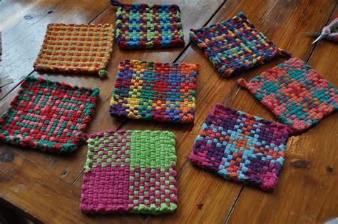 I wrote and designed and wrote and designed sooooooooooooo many patterns and projects for the Potholder Loom Weaving book that the book . . Potholder loom patterns